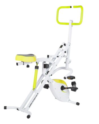 Ultrasport Hometrainer F-Rider 2 in 1; inklusive F-Bike, Sportgerät zum Ganzkörpertraining für, idealer Cardiotrainer, Grün
