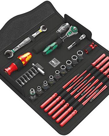 Wera Kk W 1 Zestaw Akcesoriów, Czerwony/Srebrny, 35 Elementów