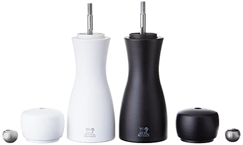 Peugeot Tahiti Mühlen-Set Pfeffer/Salz, Klassische Mahlgradeinstellung, Höhe: 15 cm, Holz, Weiß/Schwarz, 2/24260 - obrazek 4