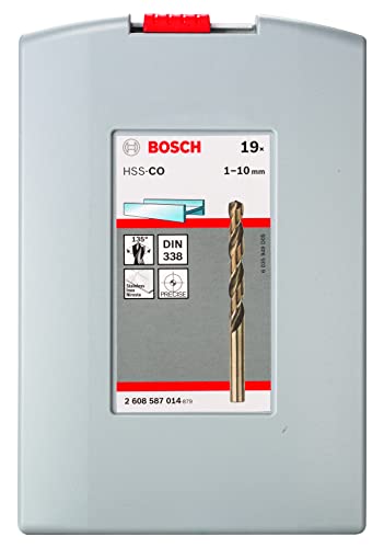 Bosch Professional 19tlg. Metallbohrer-Set HSS-Cobalt ProBox (für Edelstahl, Zubehör Bohrschrauber), Durchmesser: 1.0 - 10.0 - obrazek 6
