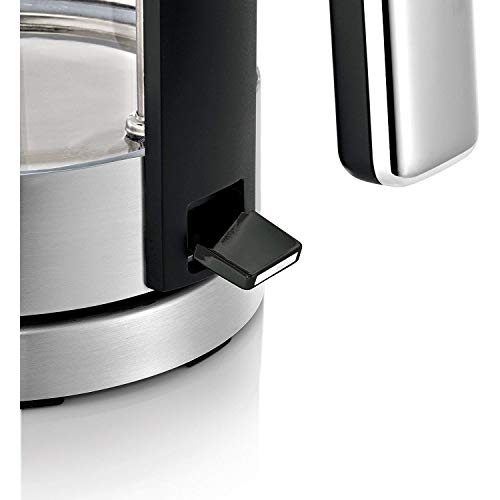 WMF Lono Wasserkocher Glas 1,7 Liter, Glaswasserkocher mit Kalkfilter, kabellos, 3 Watt, edelstahl matt - obrazek 5