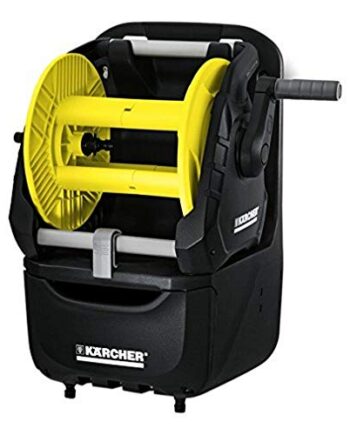 Kärcher Schlauchträger Premium HR 7.300 (Bewässerungsstation mit abnehmbarer Schlauchtrommel, Verstaubox, Wandhalterung)