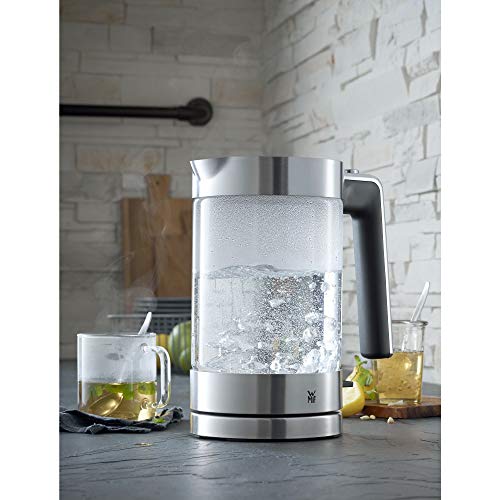 WMF Lono Wasserkocher Glas 1,7 Liter, Glaswasserkocher mit Kalkfilter, kabellos, 3 Watt, edelstahl matt - obrazek 10