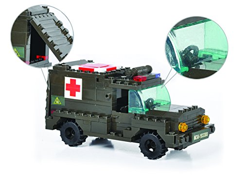 Sluban M38-B7100 - zestaw budowlany - wojsko - kwatera główna / 3+ lat - obrazek 3