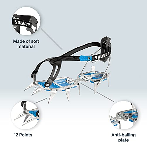 Salewa Uniseks Alpinist Combi 00-0000000815 Raki, Czarny/Niebieski, 37 - obrazek 5