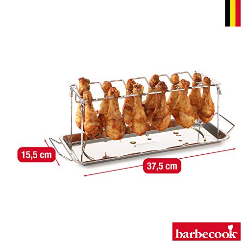 barbecook Hähnchenschenkel-Halter für 12 Schenkel Mit Auffangschale, universell - obrazek 2