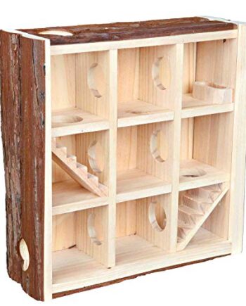 Trixie 61709 Domek Do Zabawy Dla Gryzoni, 30 x 30 x 10 cm, Brązowy