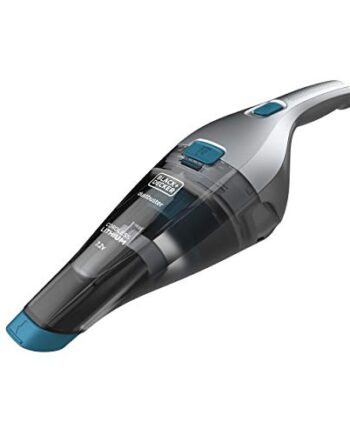 Black+Decker Akku-Handstaubsauger Dustbuster (beutellos – 7,2V Kabelloser + beutelloser Staubsauger mit Fugendüse, Polsterbürste und Ladestation mit Wandhalterung) NVC215WA, Kobaldblau, 385 ml