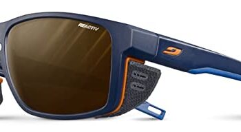 Julbo Unisex Shield Sonnenbrille, Blau/Orange, one Size