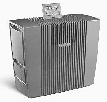 Venta Oczyszczacz powietrza AW902 Professional  higieniczne nawilżanie powietrza przez pranie powietrza  bez filtra  bez mgły  do pomieszczeń do 120 m²  szary