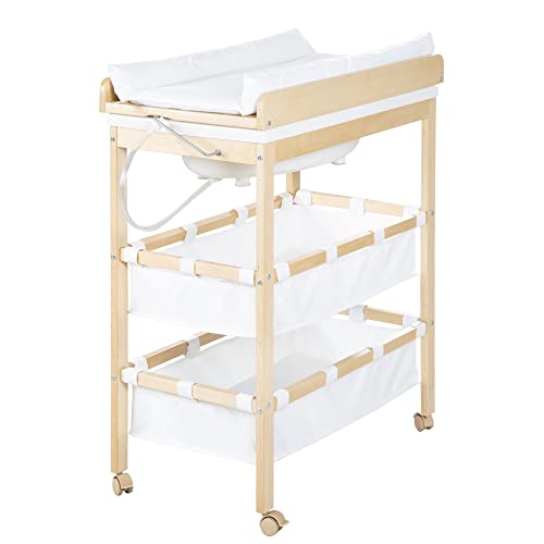 Roba 1251 Przewijak, Biały/Brązowy, 78 x 46,5 x 99 cm