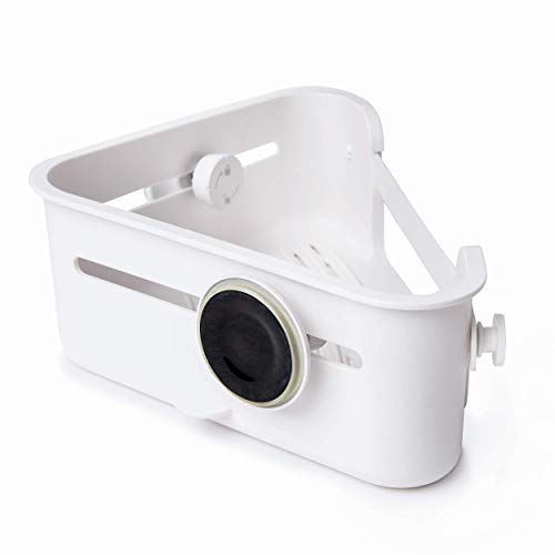 Umbra Flex Eckduschablage mit Gel-Verschluss Technologie – verstellbares Eckduschregal für Shampoo, Conditioner, Duschgel, Seife, Luffaschwamm, Rasierer (ohne Bohren, Rostfrei) - obrazek 11