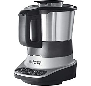 Russell Hobbs Multikocher 2in1: Suppenkocher und Mixer (vollautomatischer Standmixer mit Kochfunktion für Suppen und Babynahrung, Smoothie, 8 Programme, 1,75l) Suppenzubereiter, Soup Maker 21480-56