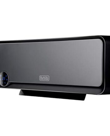 Black+Decker ES9350010B BXWSH2000E Grzejnik Ścienny, Tworzywo Sztuczne, 2000 W, Czarny