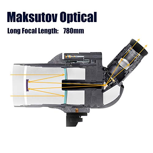 Svbony SV41 Mak Lunety Obserwacyjne, 25-75x70mm Maksutov Kompaktowy, B - obrazek 9