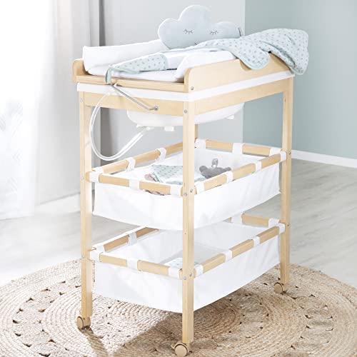 Roba 1251 Przewijak, Biały/Brązowy, 78 x 46,5 x 99 cm - obrazek 6