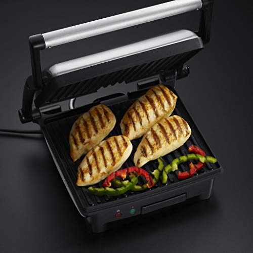 Russell Hobbs Kontaktgrill 3-in-1 (1800 Watt): Tischgrill (geöffnete Grillplatten) | Panini & Sandwich Maker | Kontakt- Grill (gleichzeitig von beiden Seiten); antihaftbeschichtete Platten, 17888-56 - obrazek 8