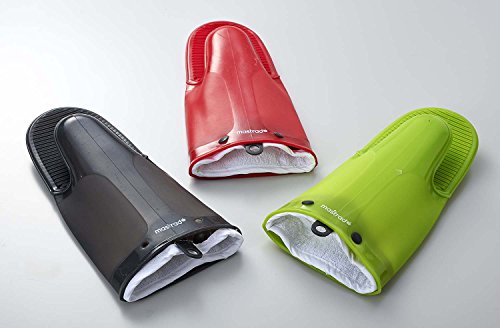 MASTRAD Gant Orka TEX - Ofenhandschuh aus Silikon und Baumwolle - rutschfeste Rillen - sehr widerstandsfähig und hohe Sicherheit - einfach zu handhaben; waschbar; komfortabel; beidhändig - obrazek 3