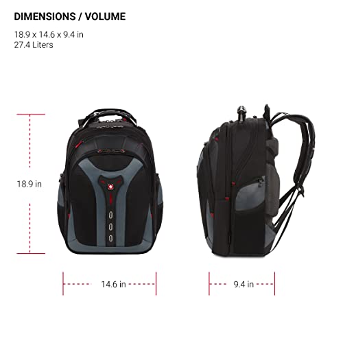 Wenger 600639 PEGASUS 17 Inch Laptop Backpack, Anti-Scratch Lining wit - obrazek 5