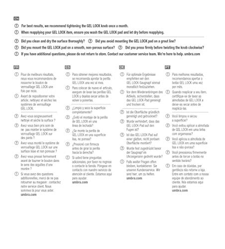 Umbra Flex Eckduschablage mit Gel-Verschluss Technologie – verstellbares Eckduschregal für Shampoo, Conditioner, Duschgel, Seife, Luffaschwamm, Rasierer (ohne Bohren, Rostfrei) - obrazek 3