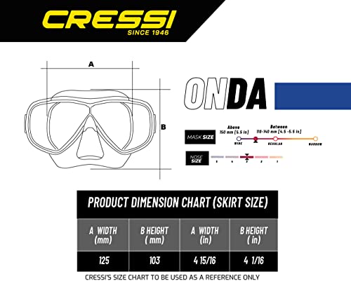 Cressi Unisex-Erwachsene Onda Mare Schnorchelset Tauchset Taucherbrille, Transparent/Rosa, Einheitsgröße - obrazek 2