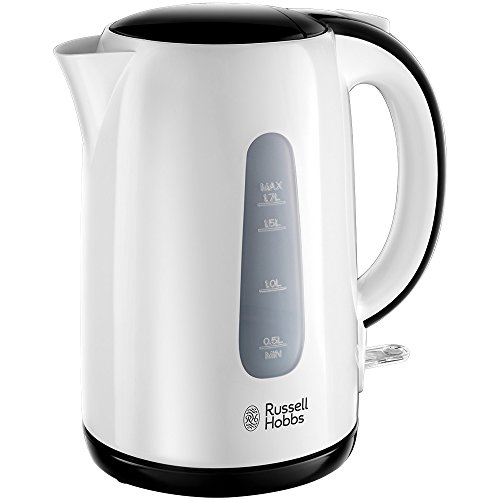 Russell Hobbs Wasserkocher, My Breakfast, 1,7l, 2200 Watt, verdecktes Heizelement, herausnehmbarer Kalkfilter, Kochstoppautomatik, Wasserstandsanzeige, Teekocher 25070-70