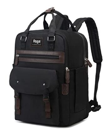 Asge Plecak damski, plecak szkolny, dla dziewcząt, nastolatków, plecak damski, na co dzień, męski, podróżny, bagaż podręczny, torba szkolna, dla chłopców, wodoszczelny zamek błyskawiczny, plecak miejski z kieszenią na laptopa
