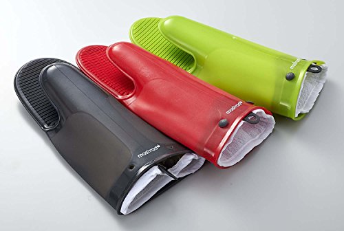 MASTRAD Gant Orka TEX - Ofenhandschuh aus Silikon und Baumwolle - rutschfeste Rillen - sehr widerstandsfähig und hohe Sicherheit - einfach zu handhaben; waschbar; komfortabel; beidhändig - obrazek 5