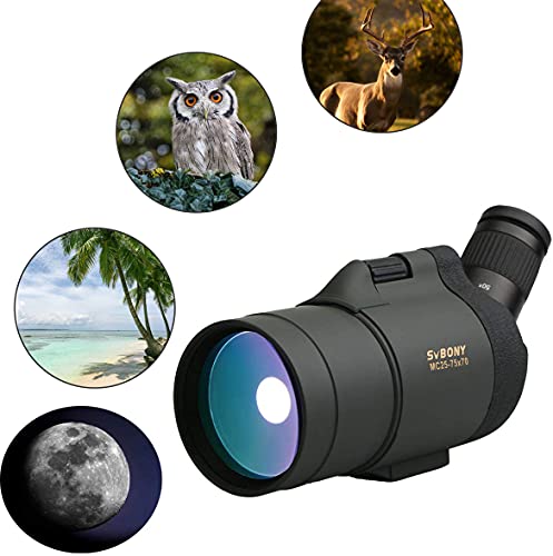 Svbony SV41 Mak Lunety Obserwacyjne, 25-75x70mm Maksutov Kompaktowy, B - obrazek 5