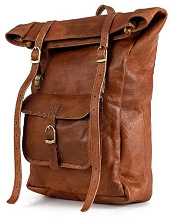 Berliner Bags Vintage Leeds skórzany plecak z kieszenią na laptopa dla