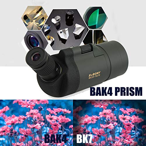 Svbony SV41 Mak Lunety Obserwacyjne, 25-75x70mm Maksutov Kompaktowy, B - obrazek 7