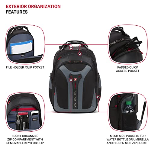 Wenger 600639 PEGASUS 17 Inch Laptop Backpack, Anti-Scratch Lining wit - obrazek 9