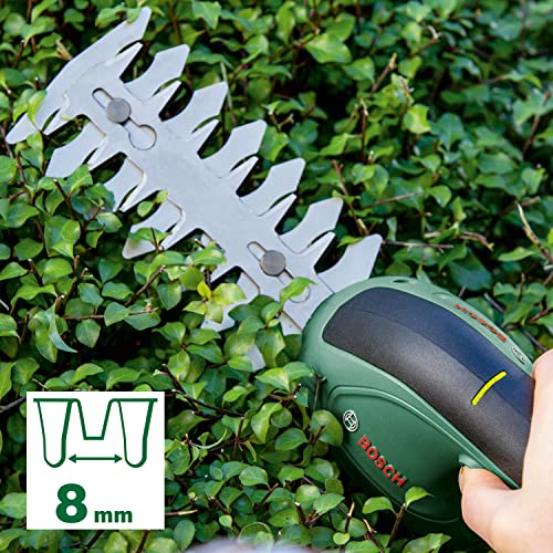 Bosch Accessories EasyShear, Nożyce ogrodowe, (wbudowany akumulator 3,6 V, czas pracy akumulatora: 40 min, długość ostrza: 12 cm (do krzewów) / 8 cm (do trawy), opakowanie kartonowe), Zielone - obrazek 6