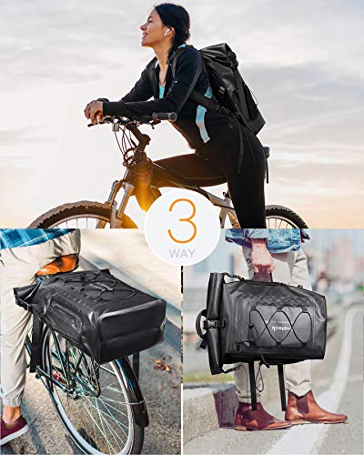 Inateck RollTop plecak męski, wodoszczelny, 30-35 l, wielofunkcyjny or - obrazek 2