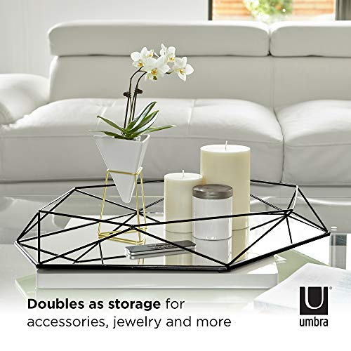 UMBRA Prisma-Spiegel. Prisma Wandspiegel auf schwarzer Metallstruktur. Abmessungen 56,5 x 42,5 x 8,3 cm - obrazek 14