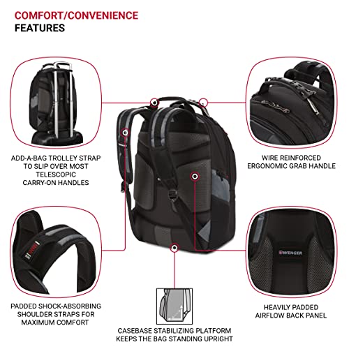 Wenger 600639 PEGASUS 17 Inch Laptop Backpack, Anti-Scratch Lining wit - obrazek 10