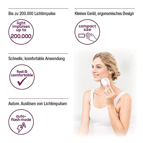 Beurer IPL Pure Skin Pro urządzenie kompaktowe, trwałe usuwanie włosów - obrazek 6