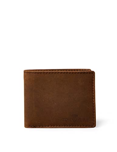 TOM TAILOR bags Ron portfel męski RFID mały format poziomy skóra brązo