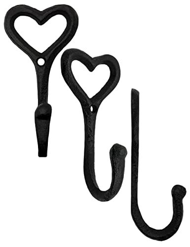 FUXXER® Rustykalny wieszak żelazny, wieszak na ubrania, żeliwo, średni - obrazek 4