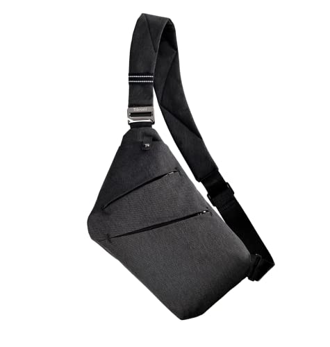 Tibroni Multi-Pocket torba na ramię, Sling Crossbody Bag, torba na ramię, antykradzieżowa, dla mężczyzn