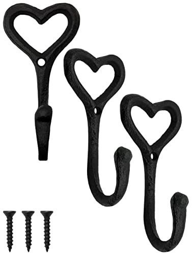 FUXXER® Rustykalny wieszak żelazny, wieszak na ubrania, żeliwo, średni