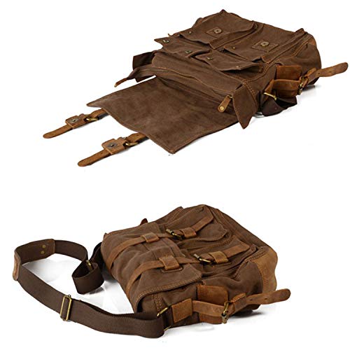 FANDARE torba kurierska unisex, płócienna torba na uczelnię, torba na - obrazek 3