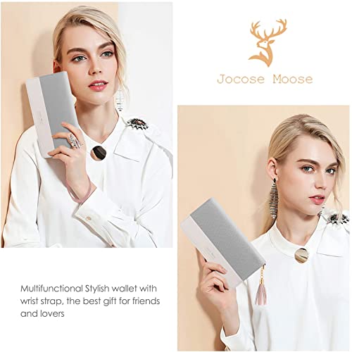 Portfel damski ze skóry, duża pojemność z zamkiem błyskawicznym dla ko - obrazek 2