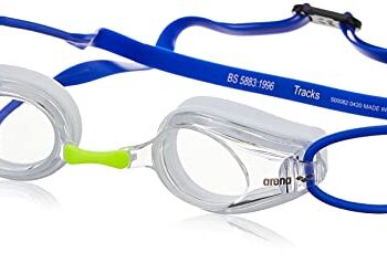 Arena Mężczyźni Tracks 92341-31-NS Okulary Pływackie, Niebieski, 5 x 1