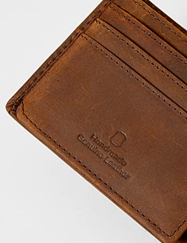 TOM TAILOR bags Ron portfel męski RFID mały format poziomy skóra brązo - obrazek 4