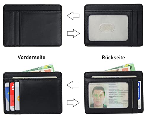Frentree® Etui na karty ze skóry, bardzo cienkie, z ochroną RFID i oki - obrazek 4