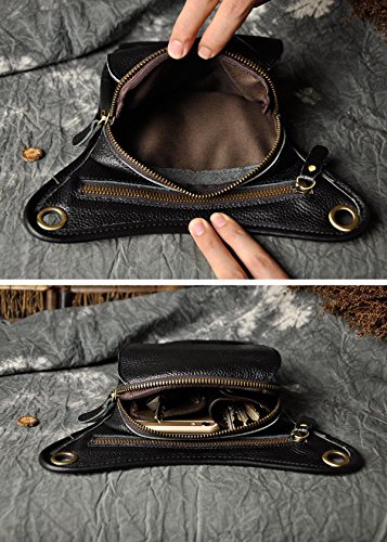 Le'aokuu Oryginalne skórzane torby Mężczyźni Messenger Torba na ramię - obrazek 2