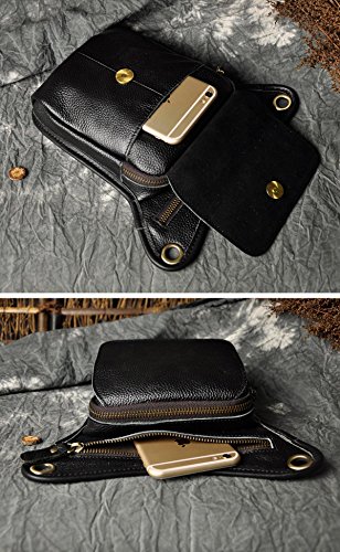 Le'aokuu Oryginalne skórzane torby Mężczyźni Messenger Torba na ramię - obrazek 3