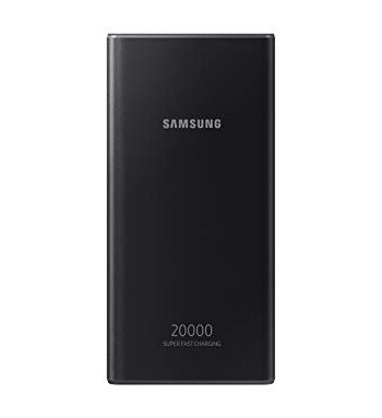 Samsung Powerbank 20 Ah, pojemność akumulatora 20 000 mAh, szybkie ładowanie o mocy 25 W, smukła metalowa konstrukcja, możliwość ładowania z potrójnymi portami, wskaźnik LED, Cosmic Gray