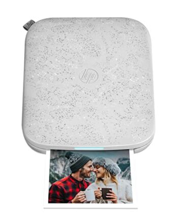 HP Sprocket Natychmiastowa drukarka fotograficzna 3x4 — bezprzewodowo drukuj zdjęcia 3,5x4,25 cala na papierze Zink z urządzeń z systemem iOS i Android